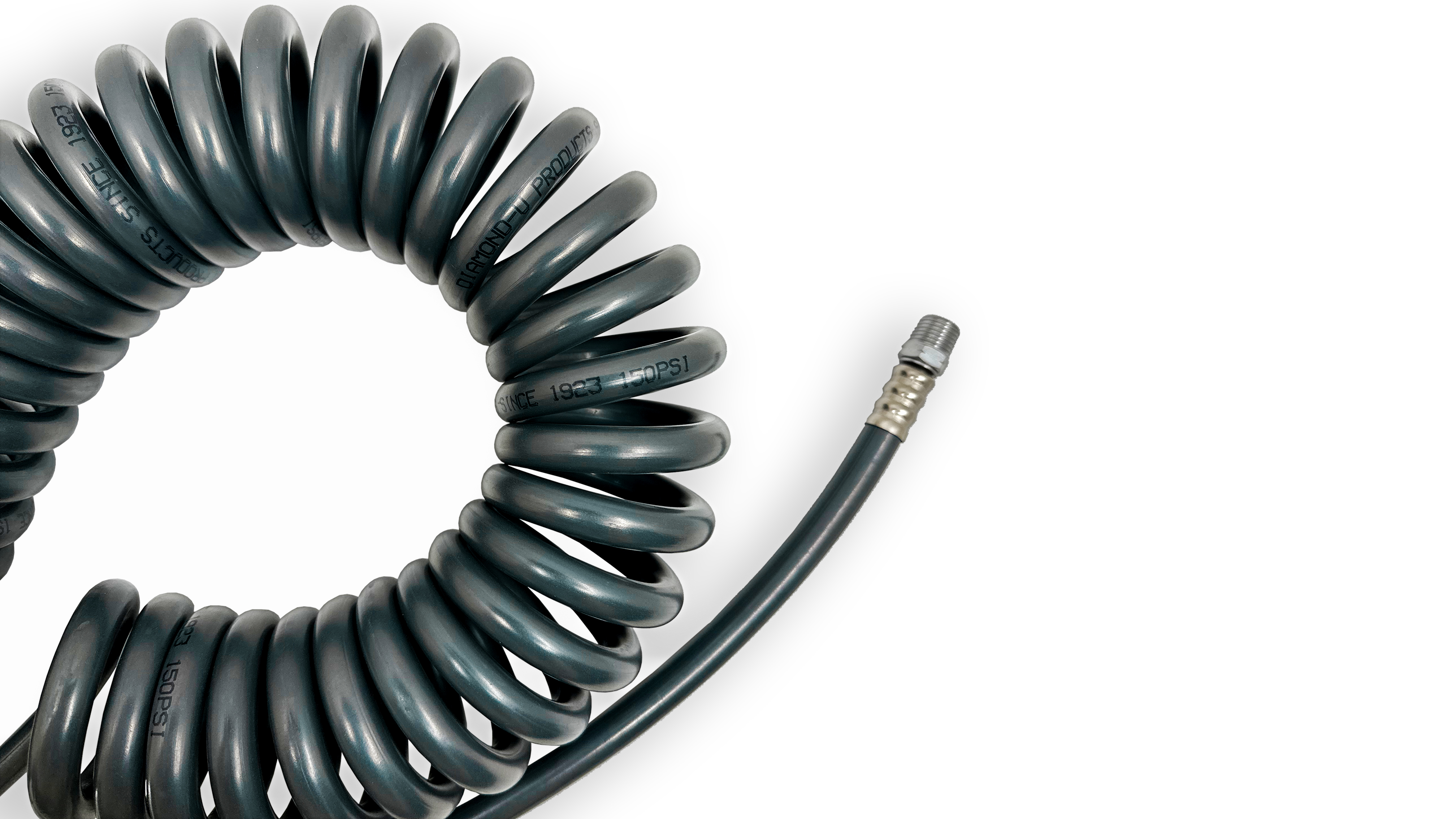 Heavy Duty Coiled Hose for Air Machines & Water Machines