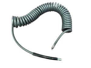 Heavy Duty 25' Coiled Hose For Air And Water Machines